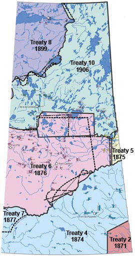 Saskatchewan Treaty Map Office of the Treaty Commissioner